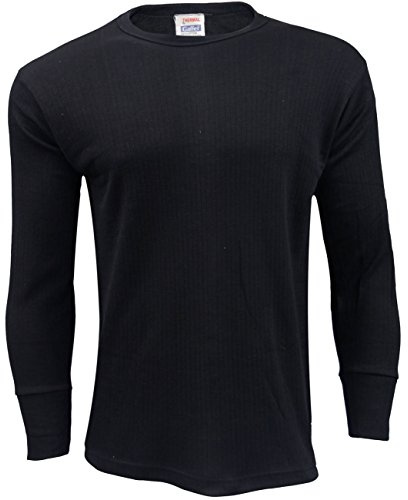 Gaffer Mens Thermal Tops T Shirt Long Sleeve Vest Full Tshirt Ski Wear Black Small