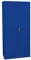 Flügeltürenschrank komplett montiert Metallschrank abschließbar blau 195x92x42cm Lagerschrank Aktenschrank 4 Fachböden 530343