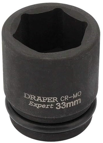 Draper 93259 3/4 Square Drive Expert Hi-Torq 6 Point Impact Socket, 33 mm Size , Blue