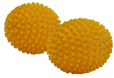 Steuber Trocknerbälle 2er-Set aus PVC hergestellt, mit frischem Zitronenduft, Maße: Durchmesser: 6 cm, 060360