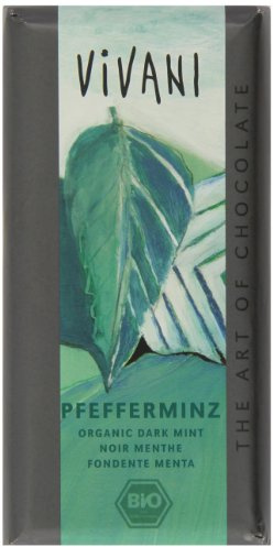 Vivani Organic Peppermint Filled Dark Chocolate 100 g (Pack of 5)