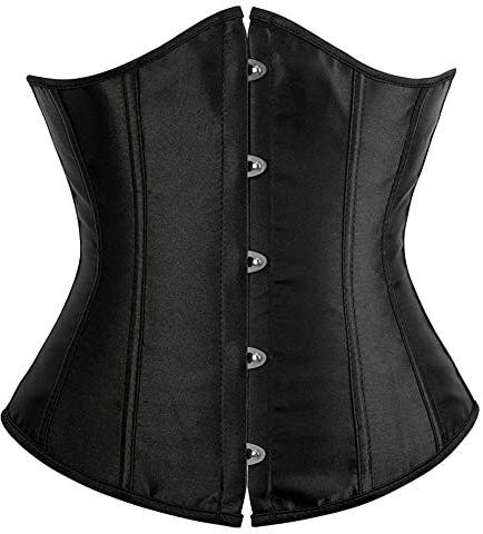 Alivila.Y Fashion Womens Sexy Vintage Underbust Waist Training Corset 2686A-Black-L