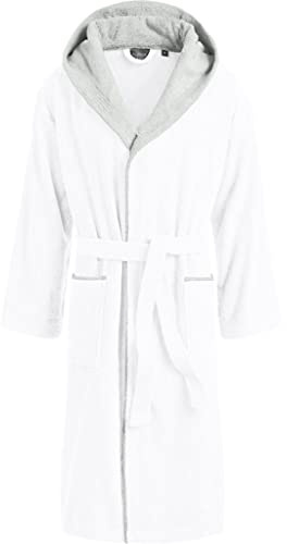 Egeria Bademäntel Unisex Kapuze Cairo White-Grey - 001-020