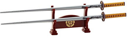 Japonés Samurai Katana palillos – tres Heros (Nobunaga Oda)/con una espada taburete tipo palillos resto