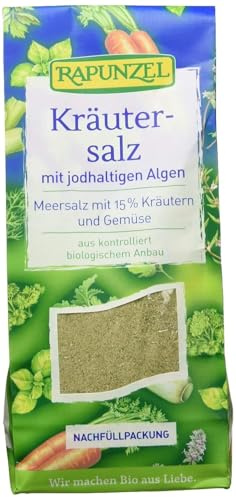 Rapunzel Kräutersalz jodiert mit 15% Kräutern und Gemüse, 1er Pack (1 x 500 g) - Bio