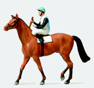Preiser 1/87 th – pr29080 – Modelleisenbahnen – Jockey auf EIN Pferd