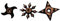 Playwell Estrellas Ninja de Entrenamiento de Artes Marciales de Goma Color Negro para Niños (Juego de 3)