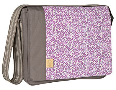 LÄSSIG Baby Wickeltasche Babytasche Stylische Umhängetasche inkl. Wickelzubehör/ Casual Messenger Bag Blossy