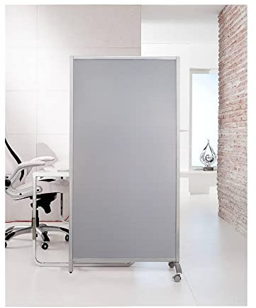 Archimede Stellwand mit Magneten, Polycarbonat Platte, Grau