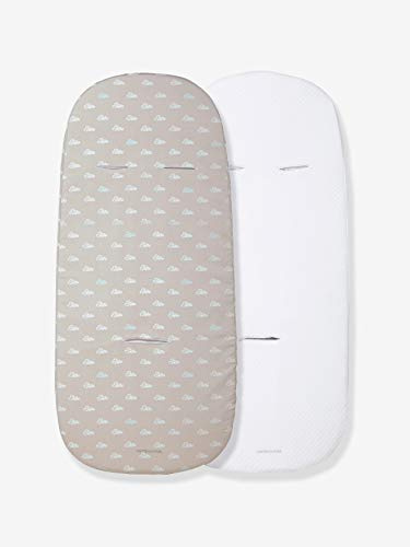 VERTBAUDET 2er-Pack Schonbezüge für Babywannen/Kinderwagen farblich sortiert ONE SIZE