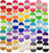 Standard Garnknäuel Packung - 40 Acryl Garn Stränge – Erlesene Farben – Perfekt für jedes Häkel- und Strickprojekt