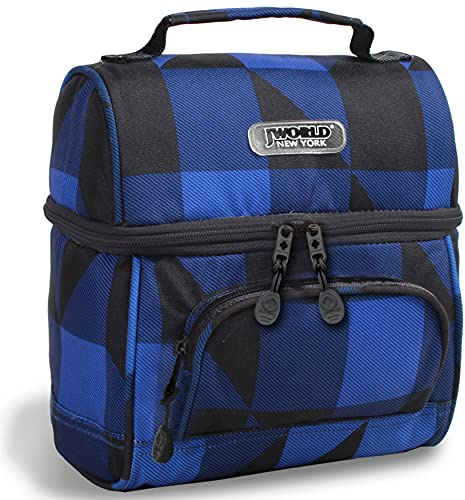 J World New York Corey Lunch Bag Mapp, 9 centimeters, Multifärg (Block Navy), 9 centimeters, Mapp