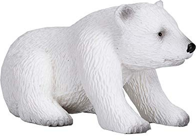 MOJO Polar bear cub Sitting Wildlife Animal Model Toy Figure