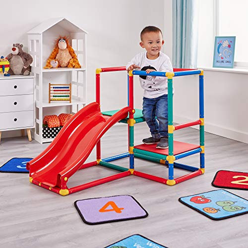 Liberty House Toys LH1139 Coloured Play Multi-Gym Frame and Slide