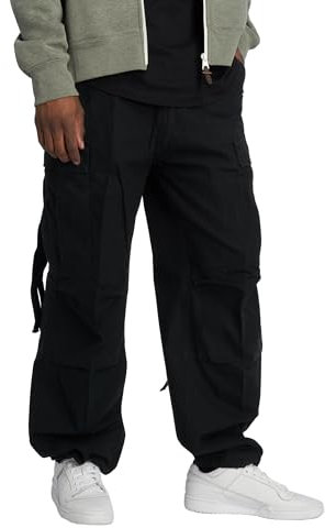 Brandit Herren M65 Vintage Pants Cargo Freizeithose, Black, L