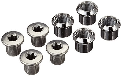 Shimano Tornillo Fijación Plato 4uds Componentes y repuestos para Bicicletas, Adultos Unisex, Multicolor, Talla única
