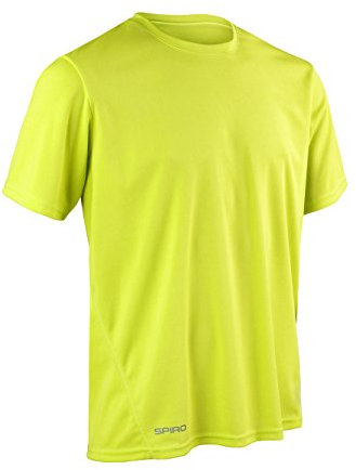 Spiro Men's Quick Dry Waterproof Short Sleeve T-Shirt - Lime, Medium