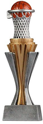 pokalspezialist Pokal Trophäe Basketball mit Gravur ca. 19 cm hoch Größe M