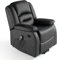 ECODE® Relaxsessel aus Kunstleder mit Verstellbarer Rückenlehne - Elektrischer Sessel mit Massage und Lendenwärme - Stressless Elektrische Sessel ideal für Senioren - Relaxsessel mit Massagesystem