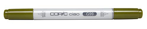 COPIC Ciao Coloured Marker Pen - (G-99) Olive, For Art & Crafts, Colouring, Graphics, Highlighter, Design, Anime, Professional & Beginners, Art Supplies & Colouring Books