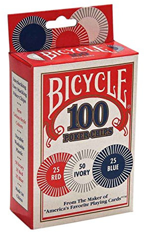 Bicycle 1006252 Fahrrad Poker Chips 100 Stück