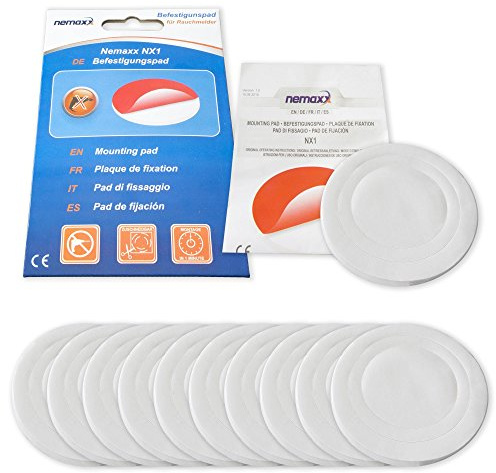 NEMAXX® 10x NX1 Quickfix Klebepad Befestigungspad Klebebefestigung für Rauchwarnmelder/Funkrauchmelder/Rauchmelder