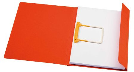 Jalema 3103315 Clipmappe Secolor A4, Schnellhefter Pappe zum abheften, JalemaClip-Heftmechanik, Karton, 10er Pack, rot