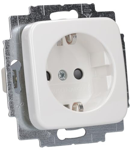 Busch-Jaeger 20 EURKS-214 SCHUKO® Steckdosen-Einsatz mit erhöhtem Berührungsschutz Alpinweiß Reflex SI 2CKA002013A5319