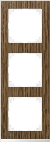 Merten M-Pure Decor-Rahmen, 3 Fach, Eiche/aktivweiß, MEG4030-3674