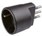 Poly Pool PP0433.1S Adattatore con Spina, Nero, Taglia Unica