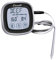 Escali DHR1-B Digitales Fühlerthermometer mit Touchscreen aus Edelstahl und Zeitschaltuhr, schwarz