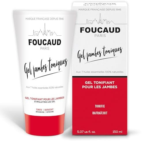 Gel Leg Toning | Tube 150 ml | Wohlgefühl | Drainierende und stimulierende Eigenschaften | Foucaud