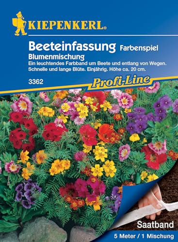 Kiepenkerl 3362 Blumenmischung Beeteinfassung Farbenspiel Saatband (Blumensamen)