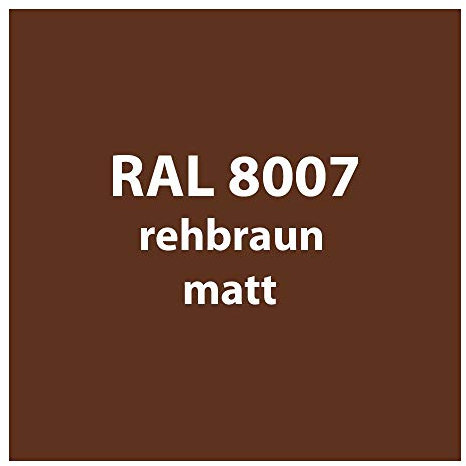 Streichlack Streich Lack Farbe 1K * Premium Qualität * 1 Liter (RAL 8007 reh-braun matt)