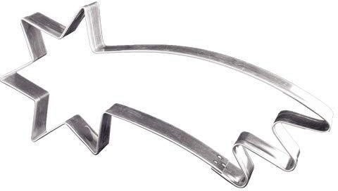 Ausstechform für Lebkuchen Riesen-Komet, Weißblech, 19 cm