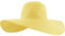 Wowlife Schlapphut mit breiter Krempe zum Aufrollen., gelb, Medium