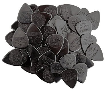 Ernie Ball P09132 Heavy Spritzguss-Nylon-Picks, 0,97 mm, Beutel mit 50 Stück