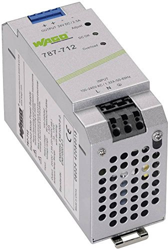 WAGO 787-712 DIN Rail Power Supply 24Vdc 2.5A 60W, 1-Phase