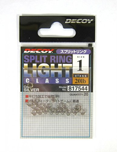 Decoy R-4 Split Rings Light Class Silver Size 1 (7544)
