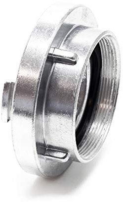 Wiltec Accouplement Storz B/75 mm – 52 x 126 x 126 mm / 3x3 BSP– en Aluminium – avec Manchon 120° et filetage femelle – Raccord pour Tuyaux pompier Irrigation Arrosage Lance incendie