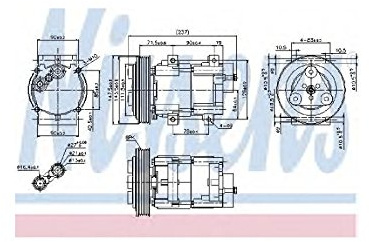 NISSENS 89251 Kompressor, Klimaanlage