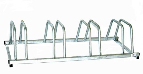 Fahrradständer für 4 Fahrräder 100x39 cm n-Form feuerverzinkt (Bike-Ständer für Fahrrad/Mountainbike)