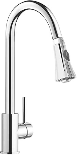 Grünblatt - Rubinetto da cucina a bassa pressione con doccetta estraibile e miscelatore monocomando