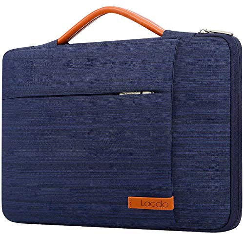 Lacdo 360° Protectora 11 Pulgadas Chromebook Funda Portátil para Acer ASUS HP Samsung Lenovo DELL Chromebook, Surface Pro 9 8 X 7 6 5, 11 Lenovo IdeaPad, MacBook Air 11 Bolsa Blanda, Azul