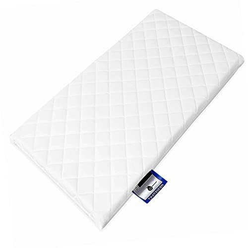 89X38X4 CM QUILTED AND BREATHABLE CRADLE /PRAM /SWING /COT /CRIB MATTRESS SQUARE CORNERS (89x38x4 cm)