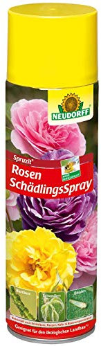 Neudorff Spruzit Rosenschädlingsspray bekämpft die Eier, Larven und erwachsene Insekten, 400 ml