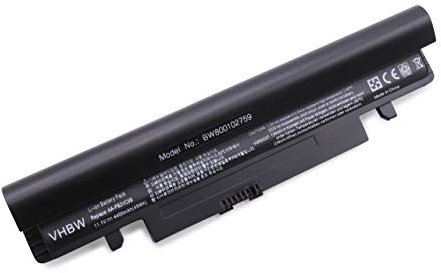 vhbw 1x Akku kompatibel mit Samsung N145, N145-JP01, N143P, N145-JP01HU, N143-DP041N, N143 Plus Notebook (4400 mAh, 11,1 V, Li-Ion)