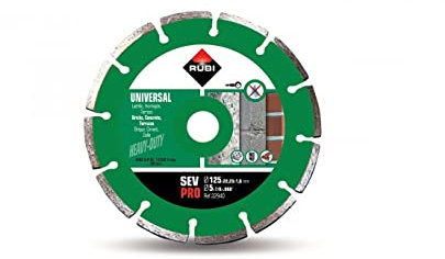 RUBI 32940 Disco de Diamante general obra segmentado (SEV) PRO, 125 mm