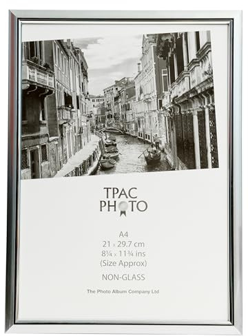Inspire For Business A4 Easy Loader Photo/Poster Frame with Non Glass Front - Silver