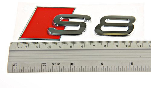 Schriftzug S8 Original Audi A8 Tuning Emblem Typzeichen Heckklappe Chrom